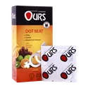 کاندوم تاخیری Dot Beat اورز 12 عددی | Ours Dot Beat Professional Delay, Dotted, Mixed Fruit Flavored Candoms 12 Pcs