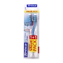 مسواک اکسترا پروکلین ایکس شیپ نرم دوتایی تریزا | Pro Clean X Shape Soft Toothbrush - Trisa