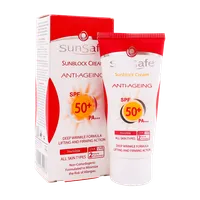 کرم ضد آفتاب و ضد چروک SPF50 سان سیف | Anti-ageing Sunblock Cream SPF 50 - Sunsafe