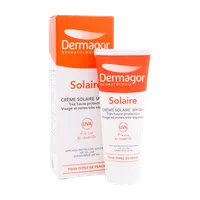 ضد آفتاب بی رنگ SPF50 درماگور پوست خشک | Very Hight Protection Sunscreen Cream SPF50 for Dry to Normal Skin - Dermagor