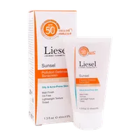 ضد آفتاب پوست چرب SPF50 سانسل لایسل | Liesel Colorless Sunscreen SPF 50 Suitable for Oily and Acne-Prone Skin