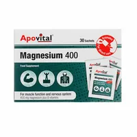 ساشه منیزیم 400 آپوویتال | Magnesium 400 Sachet - Apovital