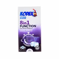 کاندوم خاردار 8 در 1 فانکشن کدکس 10 عددی | 8 in 1 function Condom 10 Pcs - Kodex