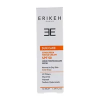 کرم ضد آفتاب SPF50 پوست خشک و نرمال اریکه | Sunscreen Tinted Cream SPF 50 for Normal to Dry Skin - Erikeh