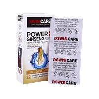 کاندوم تاخیری و خاردار پاور جینسینگ سوئیس کر 12 عددی | Power Ginseng 12 Pieces Condom - Swiss Care