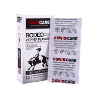 کاندوم بزرگ کننده و تاخیری خاردار رودئو سوئیس کر 12 عددی | Rodeo Pepper Flavor 12 Pieces Condom - Swiss Care