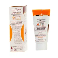 ضد آفتاب رنگی روشن کننده SPF50 سان سیف | Whitening Sunblock Cream SPF 50 - Sun Safe