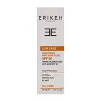 فلوئید ضد آفتاب و ضد جوش SPF50 اریکه | Sunscreen Anti-acne Fluid SPF 50 - Erikeh