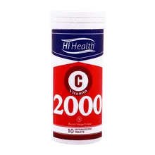 قرص جوشان ویتامین سی 2000 های هلث | Vitamin C 2000 mg Effervescent Tablet - Hi Health 