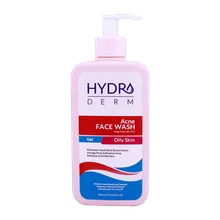 ژل شستشوی صورت پوست چرب هیدرودرم 350 میلی لیتری | Hydroderm Acne Face Wash Gel For Oily Skin 350ml