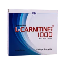 ویال ال کارنیتین 1000 بی اس کی | L Carnitine 1000 mg Oral Solution - BSK