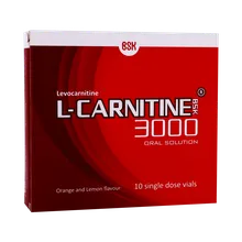 ویال ال کارنیتین 3000 بی اس کی | BSK L-Carnitine 3000 10 Signal Dose Vials