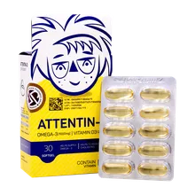 سافت ژل اتنتین 3 جهان فارمد آریا | Jahan Pharmed Aria Attentin 3 30 Softgels