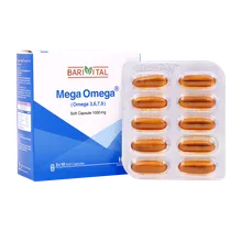 کپسول مگا امگا 1000 باریویتال | Mega Omega Soft Capsule - Barivital