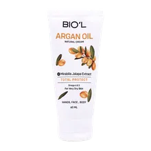کرم مرطوب کننده روغن آرگان بیول 60 میلی‌لیتر | Face and Hand Cream Enriched with Argan Oil 60 ml - Bio'l