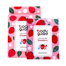ژل لوبریکانت توت فرنگی بادیگارد ساشه ای | Water Based Strawberry Lubricant Gel - Body Guard