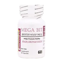 کپسول مگابیت بیوتین 4500 برونسون | Bronson Mega Bit 4500 mcg 60 Capsules