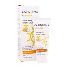 ضد آفتاب بی رنگ SPF50 پوست خشک کپیدرما | Capiderma Suny Cap Sunscreen Hydra Cream For Dry Skin