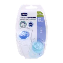 پستانک فیزیو ایر چیکو 6 تا 16 ماهگی 2 عددی | Chicco Physio Air Orthodontic 6-16 Soother