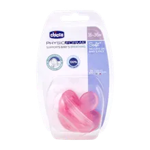 پستانک فیزیو سافت چیکو صورتی 16 تا 36 ماهگی | Chicco Physio Soft Silicone 16 to 36 Month 1PCS