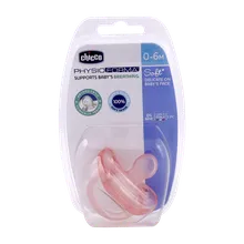 پستانک فیزیو سافت چیکو صورتی از بدو تولد | chicco Physio Soft Silicone 0 to 6 Month 1PCS