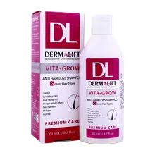 شامپو تقویت کننده موهای چرب ویتا گرو درمالیفت | Vita-Grow Anti Hair Loss Shampoo for Greasy Hair - Dermalift