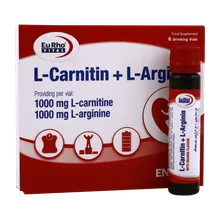 ویال ال کارنیتین و ال آرژنین یوروویتال | L-Carnitine + L-Arginine Drinking Vial - Eurho vital