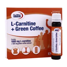 ویال ال کارنیتین + قهوه سبز یوروویتال | L-Carnitine + Green Coffee Drinking Vial - Eurho vital 
