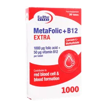 قرص متافولیک و B12 اکسترا یوروویتال | Meta Folic + B12 Extra - EuRho VITAL