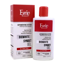 ژل شستشوی صورت روشن کننده بایو وایت اورین | Evrin Biowhite Syndet Gel 200ml