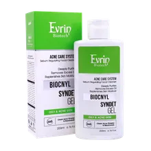 ژل شستشوی صورت بایوکنیل اورین پوست چرب | Evrin Biocnyl Syndet Gel 200ml