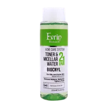 میسلار واتر تونر پوست چرب بایوکنیل اورین | Evrin Biocnyl 2 In 1 Toner And Micelllar Water 250ml