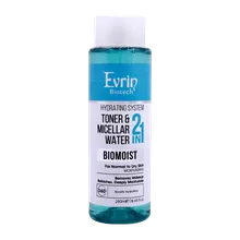 میسلار واتر تونر پوست خشک بایومویست اورین | Evrin Biomoist 2 In 1 Toner And Micelllar Water 250ml