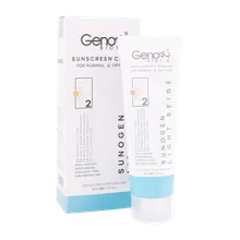 ضد آفتاب سانوژن پوست خشک SPF50 ژنوبایوتیک | Sunogen Sunscreen Cream for Normal and Dry Skin SPF 50 - Genobiotic