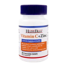قرص جویدنی ویتامین سی و زینک هلث برست | Vitamin C And Zinc - Health Burst