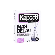کاندوم تاخیری Max Delay کاپوت 3 عددی | Max Delay 3 Pcs Condoms - Kapoot