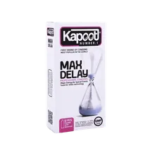 کاندوم تاخیری Max Delay کاپوت 12 عددی | Max Delay 12 Pcs Condoms - Kapoot
