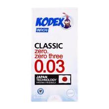 کاندوم ناچ کدکس مدل 0.03 بسته 10 عددی | Kodex Classic 30 Microns Condoms