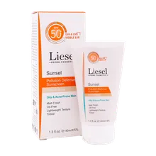 ضد آفتاب پوست چرب SPF50 سانسل لایسل | Liesel Colorless Sunscreen SPF 50 Suitable for Oily and Acne-Prone Skin