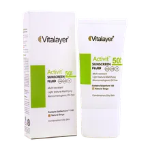 فلوئید ضد آفتاب SPF50 اکتی ویت ویتالیر پوست چرب | Activit Sunscreen Fluid SPF 50 for Combination/Oily Skin - Vitalayer