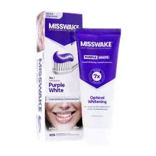 خمیر دندان ضد زردی و سفید کننده میسویک | Misswake Purple White Toothpaste 75g