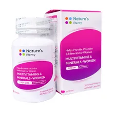 کپسول مولتی ویتامین و مینرال بانوان نیچرز پلنتی 60 عددی | Natures Plenty Multivitamin and Mineral For Women Capsules