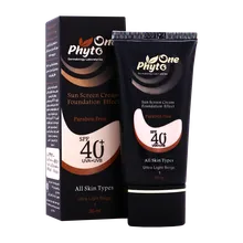 ضد آفتاب رنگی کرم پودری SPF40 فیتو وان | Phyto One Sunscreen Cream For All Skin Types