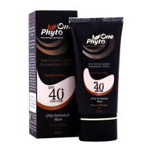 ضد آفتاب کرم پودری SPF40 فیتو وان پوست چرب | Phyto One Sunscreen Cream For Oily Irritated Skin
