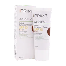 کرم ضد آفتاب رنگی SPF60 پوست چرب پریم  | Tinted Sunscreen Cream SPF 60 for Oily Skin - Prime
