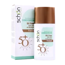 فلوئید ضد آفتاب رنگی دیووشیلد SPF50 شون | Schon Dew Shield Tinted Fluid SPF50 Sunscreen