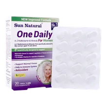 قرص وان دیلی بانوان +70 سال سان نچرال | One Daily Multivitamin and Minerals Tablet for Women +70 - Sun Natural