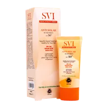 ضد آفتاب بی رنگ پوست چرب SPF50 اس وی آی | Anti Solar Sunscreen SPF50 - Svi