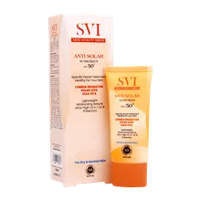 ضد آفتاب بی رنگ پوست خشک SPF50 اس وی آی | Anti Solar Sunscreen SPF50 Dry Skin - Svi
