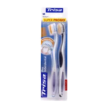 مسواک پرو اینتردنتال متوسط دوتایی تریزا | Pro Interdental Twin Toothbrush Medium - Trisa